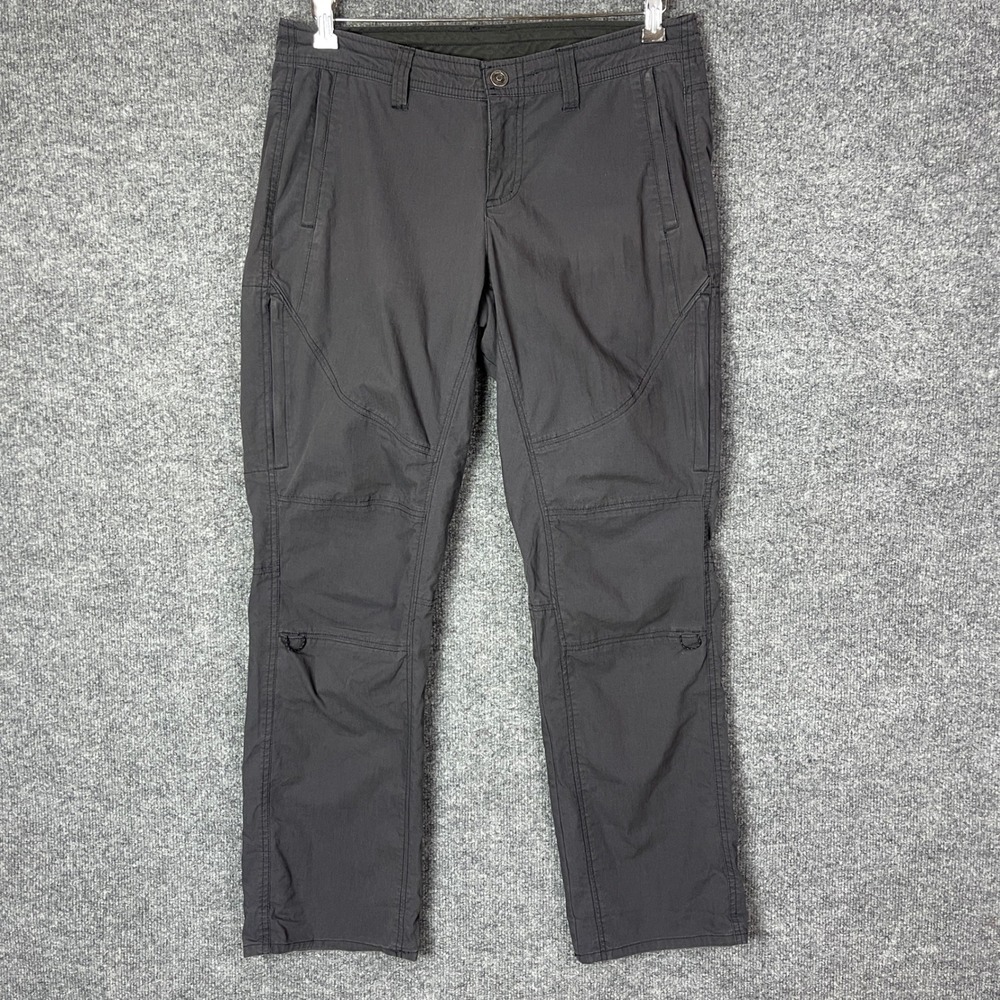 Kuhl Legendary Pants Womens 10 short Gray Hiking Outdoor Cargo Trousers